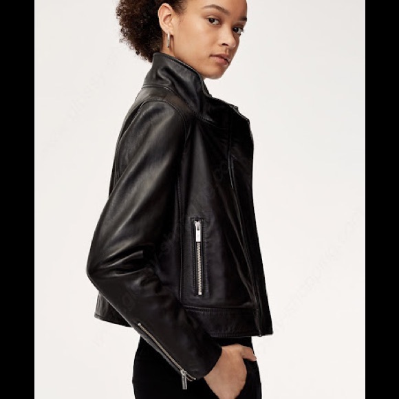 Aritzia Babaton Jagger Leather Moto Jacket - Picture 15 of 16